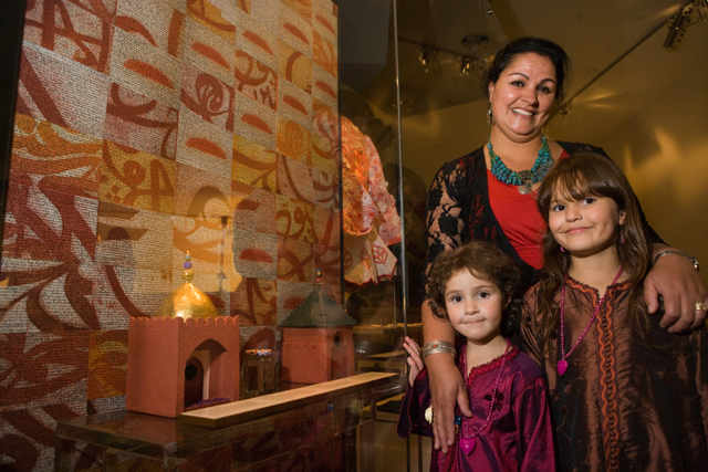 Fatima and the girls at the opening of the Australian Journeys gallery in 2009